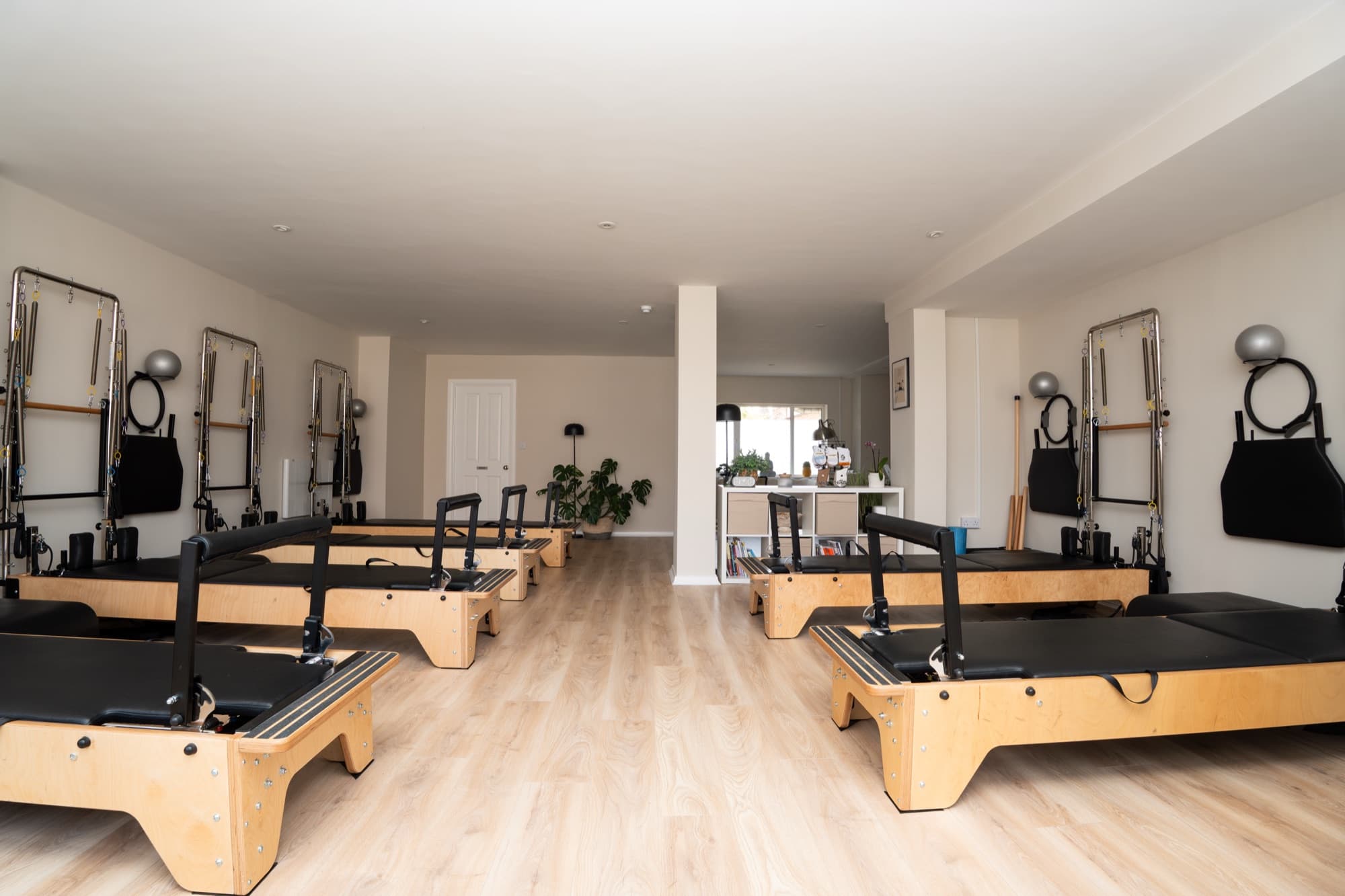 The reformer studio at Parkstone Pilates